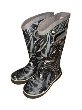 Bogs Kids' Spooky Ghost Waterproof Rain Boots - Size 2